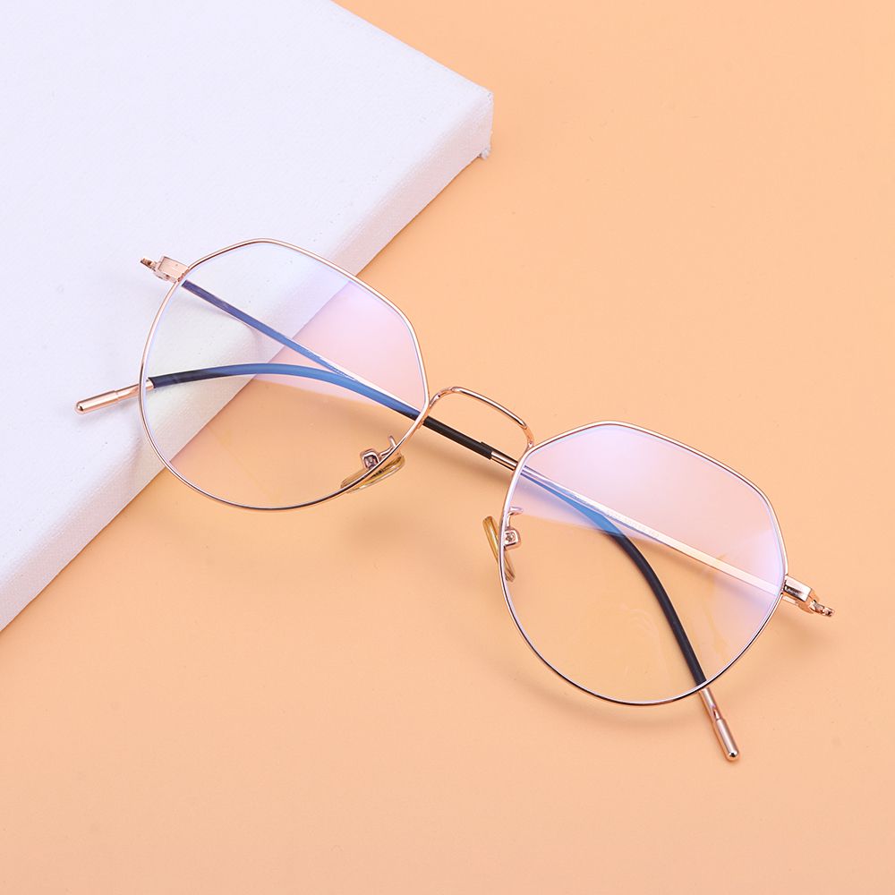 Anti-Blu-ray large frame slim polygon ultra-light personality radiation protection flat mirror girl Anti-Blu-ray large frame slim polygon ultra-light personality radiation protection flat mirror girl