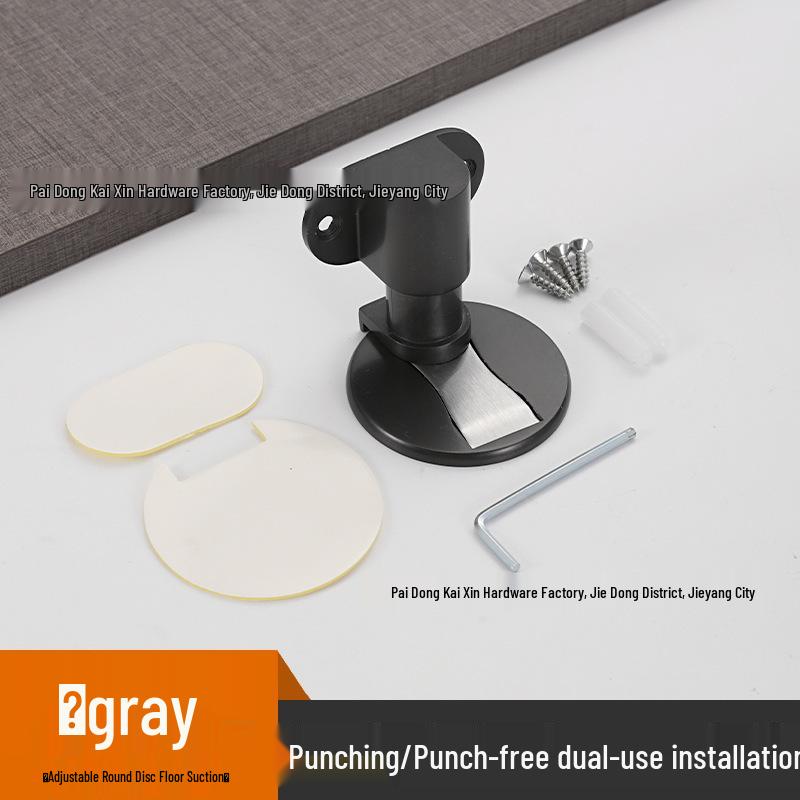 304 Edelstahl Magnetischer Türstopper, Bohrlos und Winddicht, Versteckter Zinklegierung Bodenmontage Schließer.