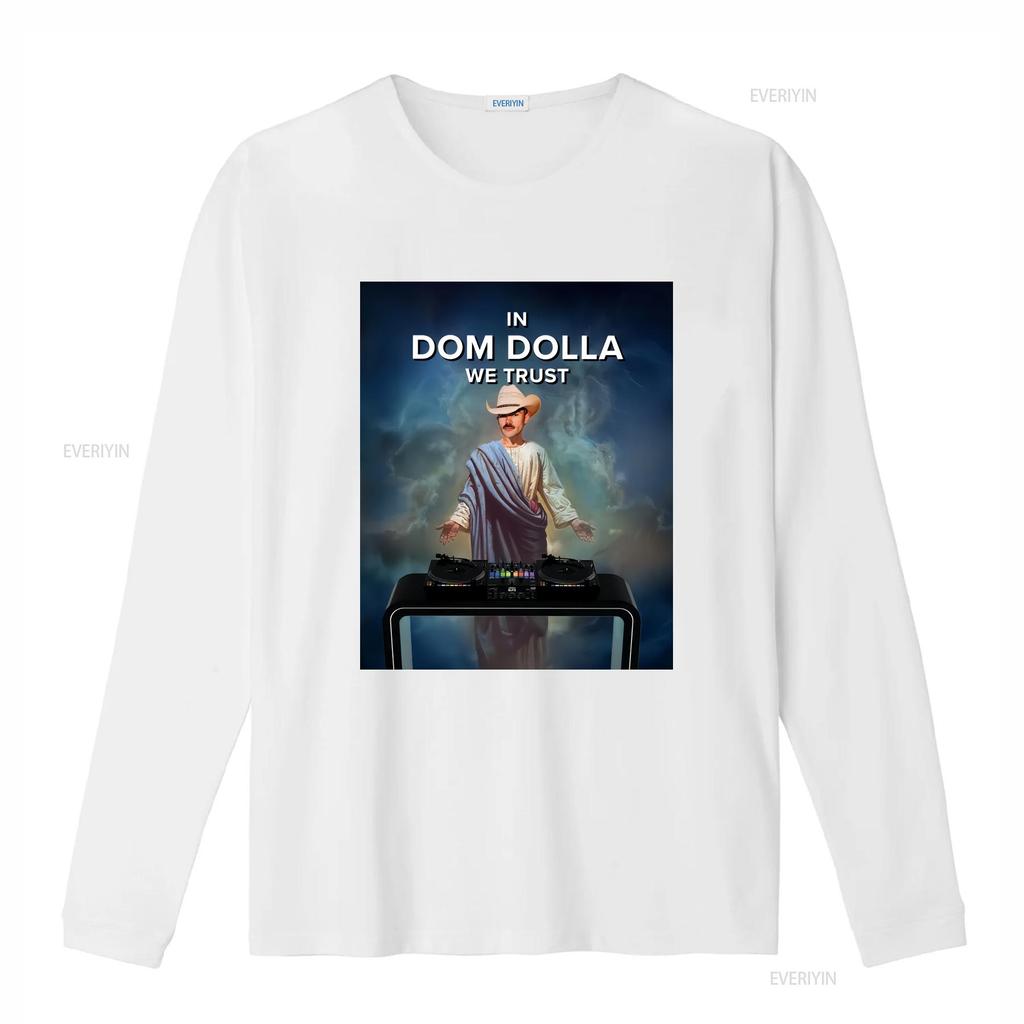 In Dom Dolla We Trust x Funny Meme House T Shirt Music Rave Dubstep Techno Top Festival Merch Electronic Dance EDM Club Casual