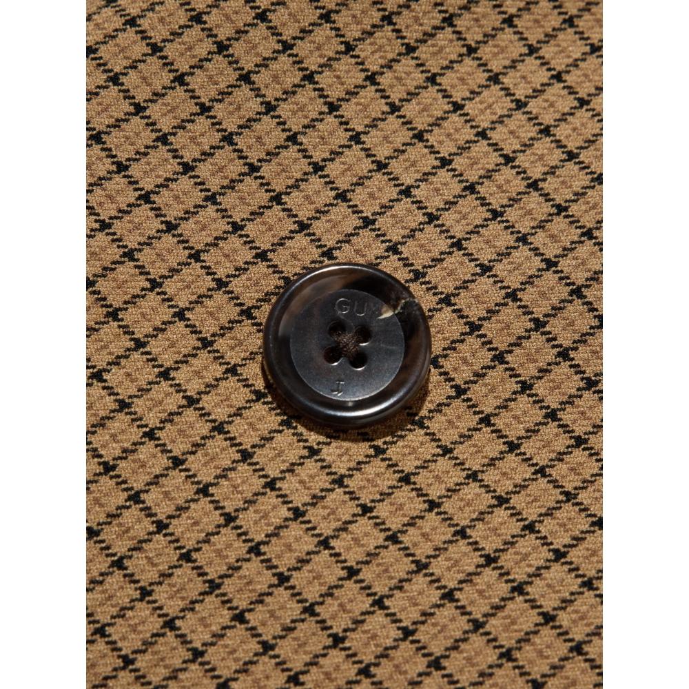 Gu By Uniqlo Short Trench Check Coat Rokh