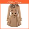 Set elegant de îmbrăcăminte exterioară pentru femei, cu guler de blană, lung, tip peacoat, palton, trenci, jachetă, rochie