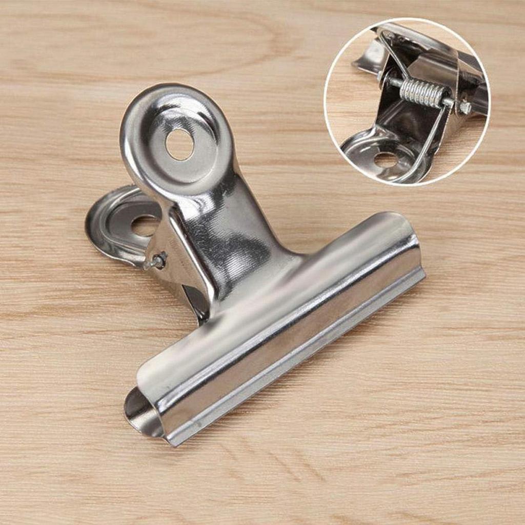 6 Stück Metall-Büroklammer Faltbare Metall-Klammer Multifunktionale Klemme Ordner-Büroklammern Büro Schulbedarf