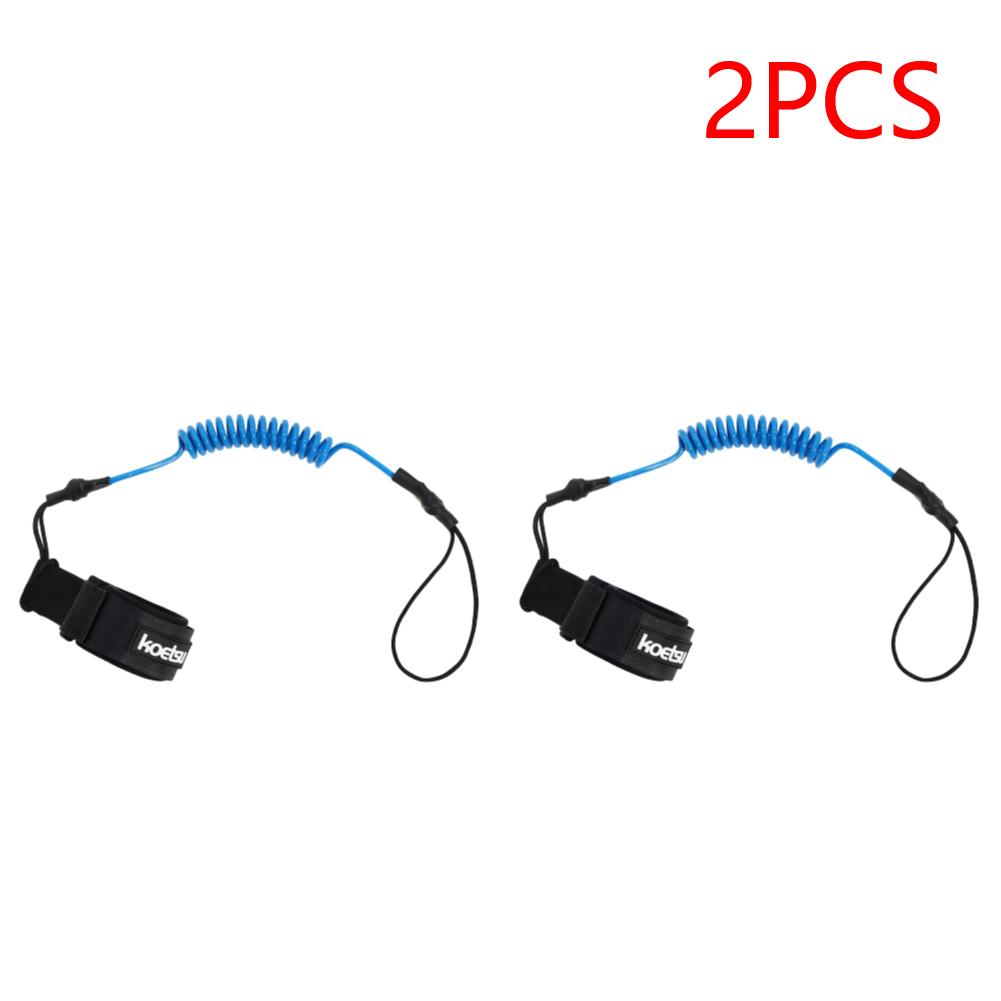 Coiled Bodyboarding Leash TPU Material Strong Cord Stand UP Paddle Board Leg Rope Stretchable for Fishing Tools Rods Strap