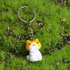 Pendent Charm Cartoon PVC Key Ring Kitten Key Chain Lucky Cat Keychain Bag Pendant Cat Keyring