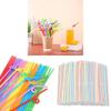 Plastic Drinking Straws 100pcs Colorful Bendable Beverage Party Supplies For Weddings And Events
