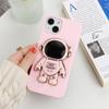 Custodia Pieghevole Placcata Astronauta Per Samsung Galaxy M31 M32 M52 S8 S9 S10 S10e S20 S21 FE S22 Ultra Plus Note 8 9 10 Lite 20 Cover
