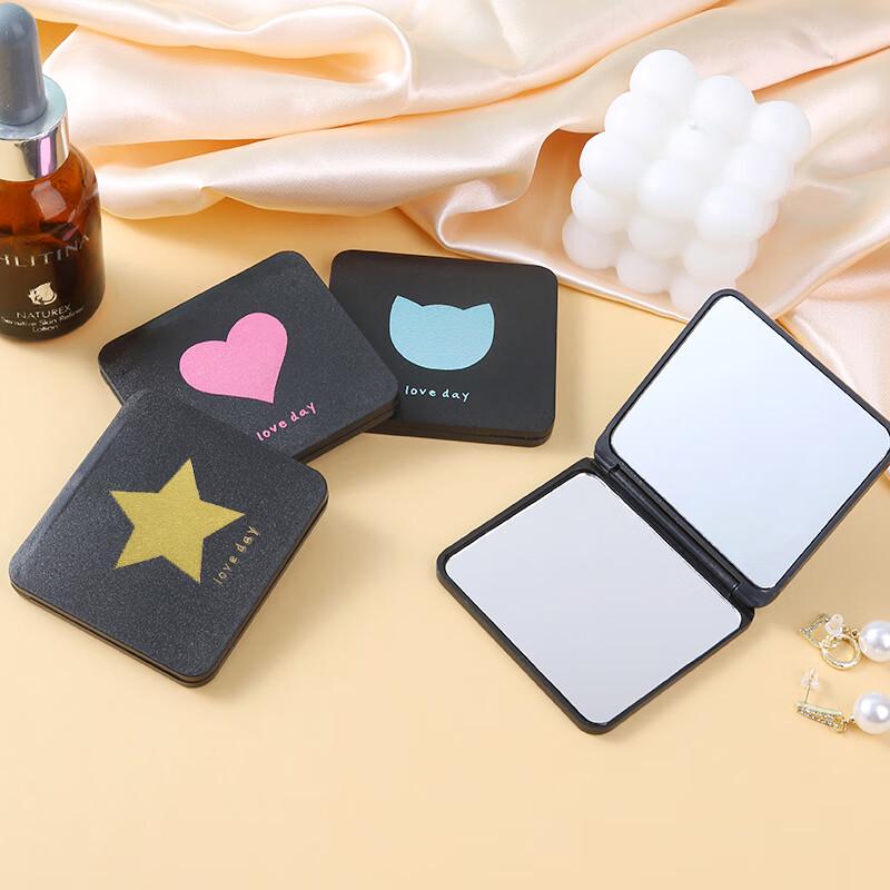Mini Portable Double-Sided Folding Makeup Mirror