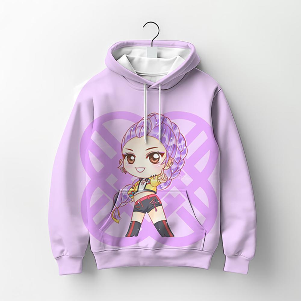 Huvtröjor Barn Huvtröja Manga Barn Kpop Demonjägare Barn Tröja Söt Tiger Harajuku Huvtröja för Pojkar Flickor