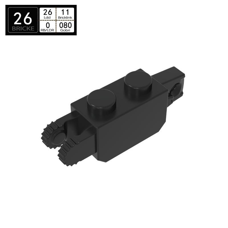 

BRICKE 1x2 Hinged Brick, Lego-Compatible Building Block 43 pcs
