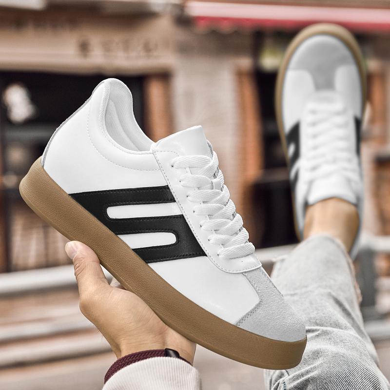 Fashion Classic Flats Men Lace-Up Mens Sneakers Men's Tenis Masculino Shoes Genuine Leather Skate Shoes Men New Fashion Casual Shoes