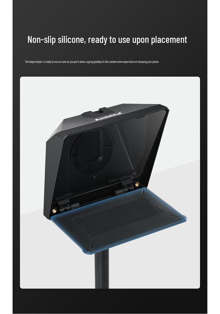 Ambitful Zhi Jie T1 Pro Foldable Teleprompter for Mobile Phones, Tablets, and Live Broadcasts