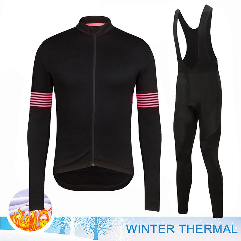 2026 Winter Velvet Warm Thermal Fleece Cycling Jersey Set Men MTB Bicycle Clothes Wear Ropa Ciclismo Racing Team Bike Outoddr Warm Clothing