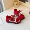 Girls' Shoes2026Spring new children's sports shoes, soft-soled, lightweight, with Velcro straps, for older boys, sneakers