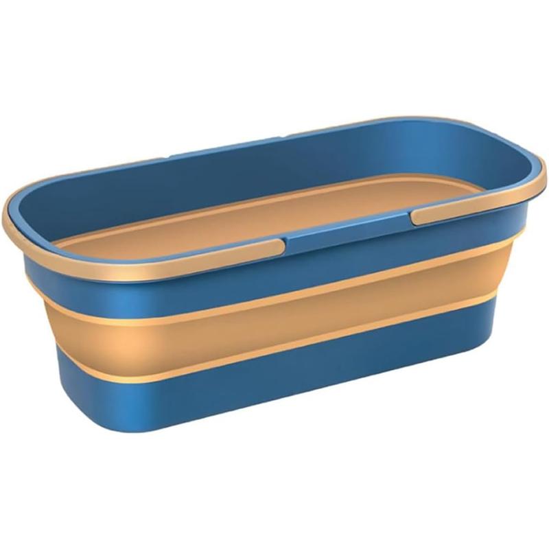 Faltbarer Eimer Tragbarer Falteimer Autowaschbecken Silikon-Wascheimer Camping Home Faltbarer Reinigungsmopp-Eimer