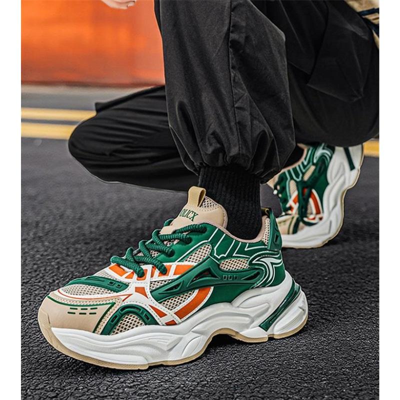 Men's shoes spring and summer breathable ultra-light soft sole non-slip shock absorption student running casual sports shoes