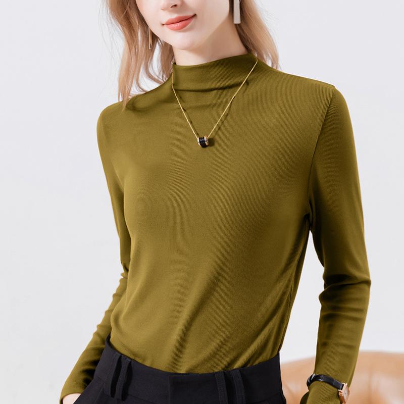 

Новое белое базовое женское летнее платье с полуворотником-стойкой, трикотажная футболка с длинным рукавом из модального хлопка, женская XXXL