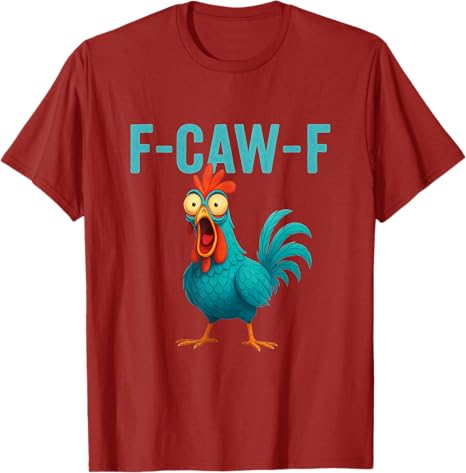 Y2k Chicken Art Aesthetic Clothes FCAWF Funny Rooster Chicken Farm Animal Humor Bird Lovers TShirt Novelty Saying Tee Tops S