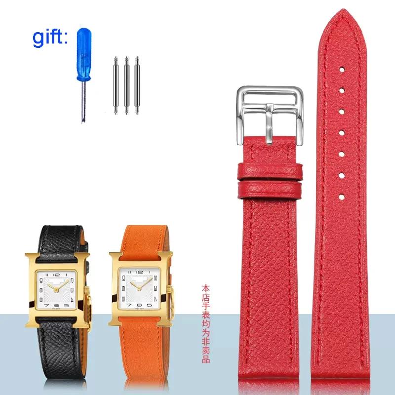 Классический ремешок для часов из натуральной кожи подходит для часов Hermes 14/16/18/20 — фото 22