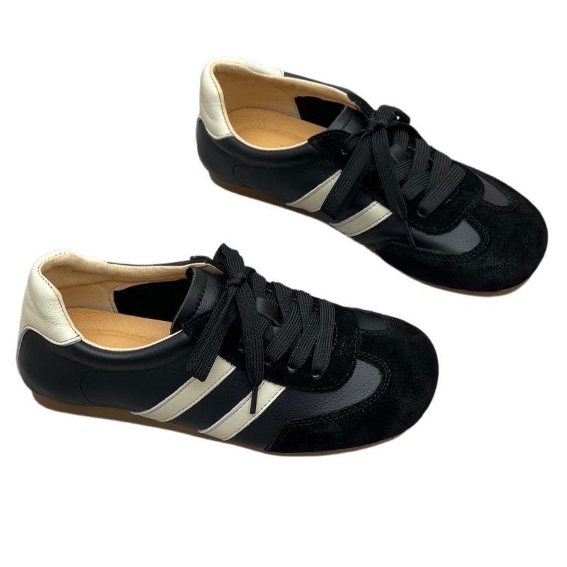 Round-toe Shoes - Versatile Casual Soft-soled Shoes for Sports, Flat-bottomed Women's Single Shoes