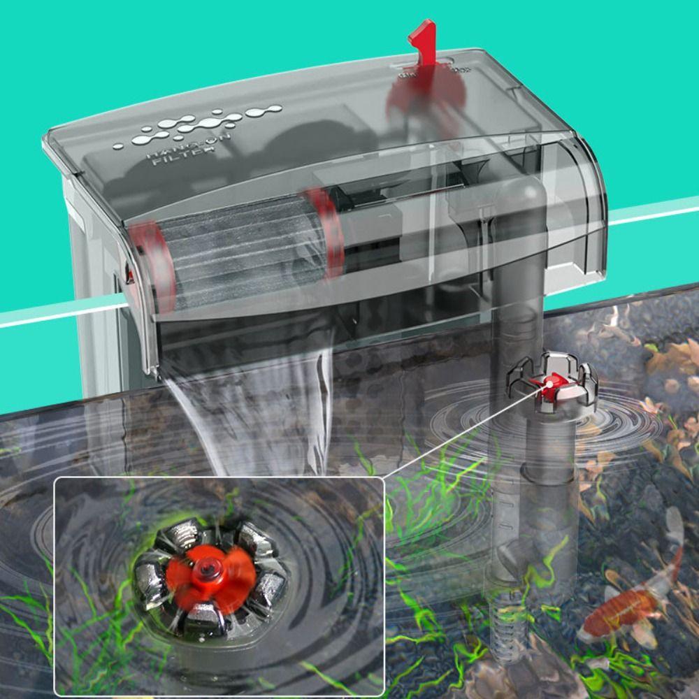 3 in 1 Fish tank filter waterfall Circulating Water Purifier Clean water cycle for Home
