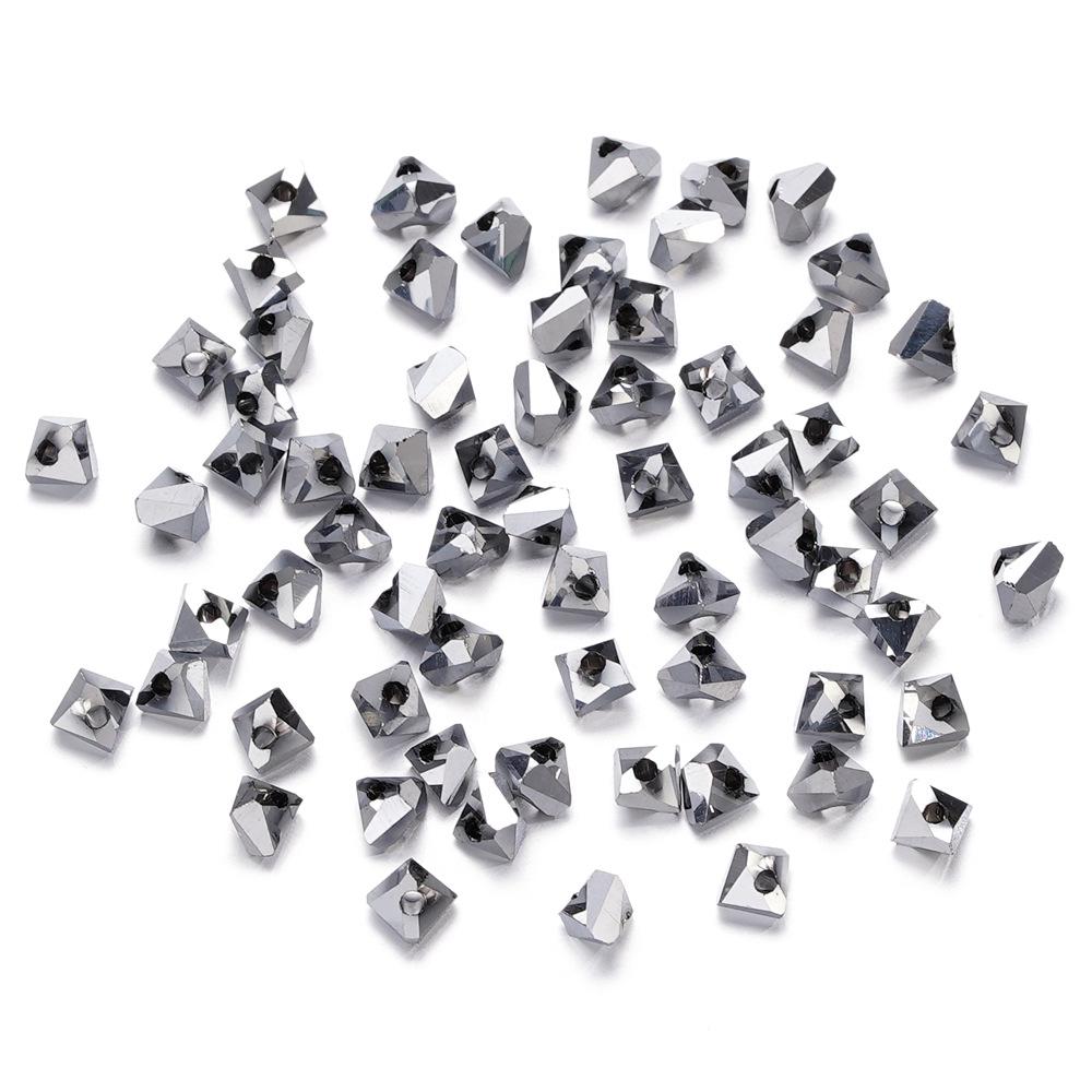 

Гальванизированные стеклянные хрустальные бусины-треугольники 4 мм/6 мм для DIY серег и браслетов. Pack of 100
