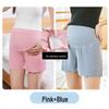 Maternity Ice Silk Safety Pants, Three-Quarter Length, Anti-Exposure, Lightweight for Summer.
