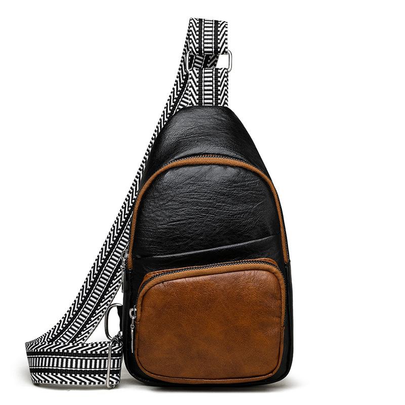 Women's New Shoulder Bag Fashion Sports Small Backpack Retro Multi-functional Travel Portable Breast Bag
