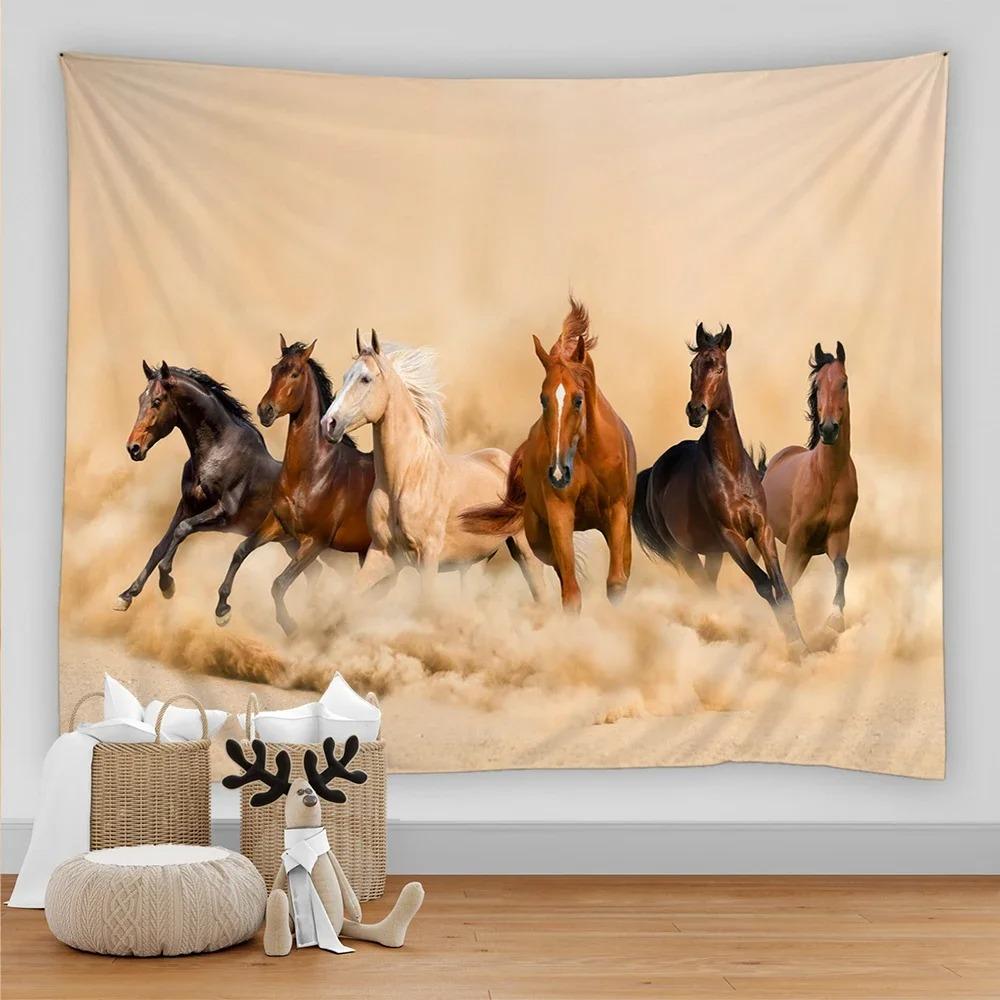 Running Horse Decorative Tapestry Home Wall Decor Living Room Office Tapestry