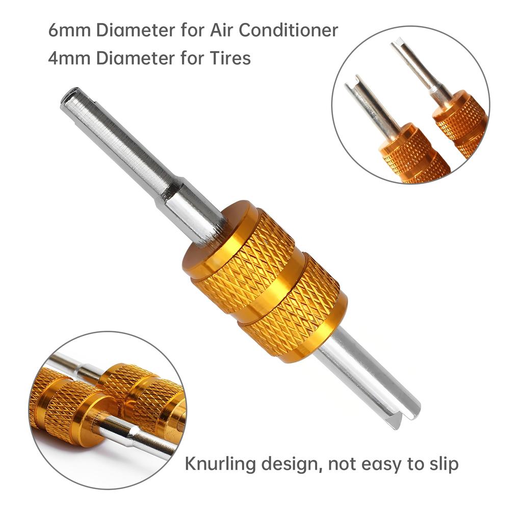 Automotive 3pcs R134A Refrigerant Piercing Valve Kit Professional Grade HVAC Recharge System Includes Dust Cap Heavy Duty Valves