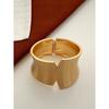 Fashion Retro Exaggerated Metal Wide Brushed Bracelet Women's Niche Temperament Bracelet 2025 Fall and Winter Sweater Accessories
