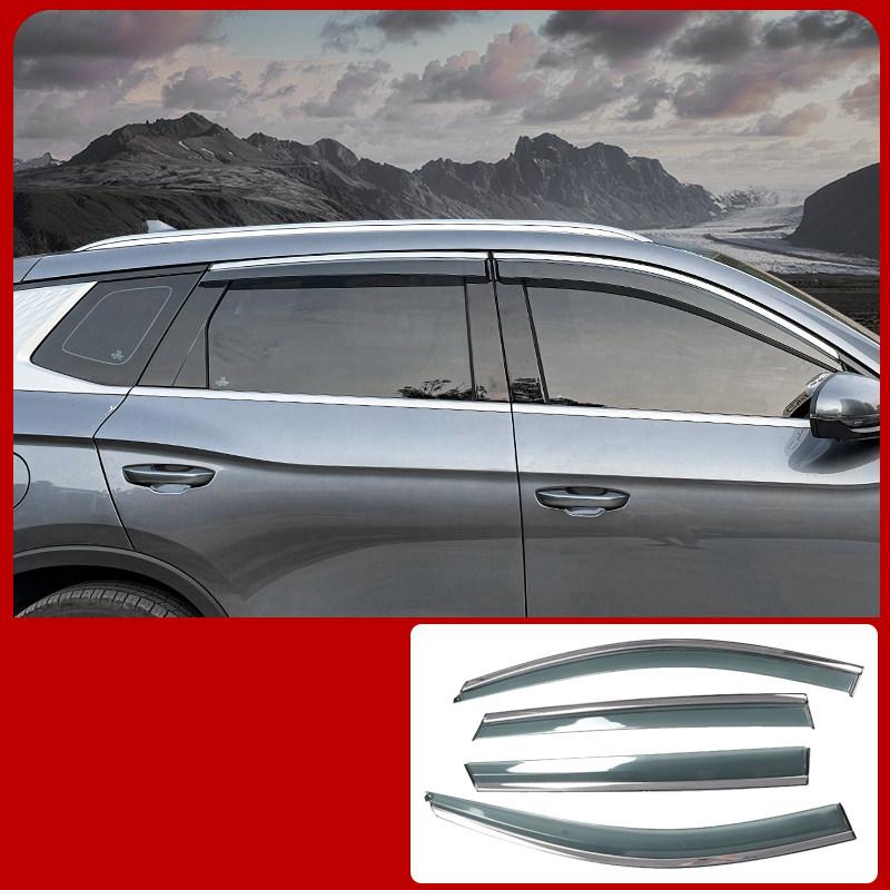 For BYD Sealion 5 DM-i 2025-2026 Stainless Steel Rain and Sun Shield Window Rain Shield with Rain Strip Panel Auto Supplies