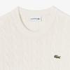 [Lacoste] Men's Cable Crew Neck Pullover AH816E-55NXFJ