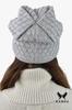 Centuria Viscose Cap with a Shiny Finish, Light Gray