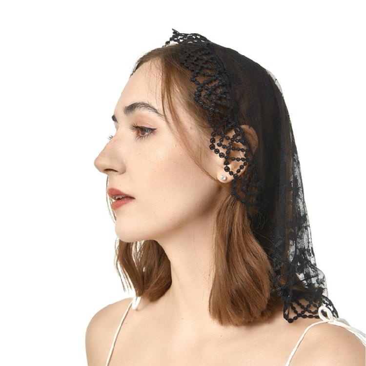 Lace Veil for Wedding Church Attendance Latin Veil Headscarf Veil Mantilla Veil Headcover for Formal Religious Gathering