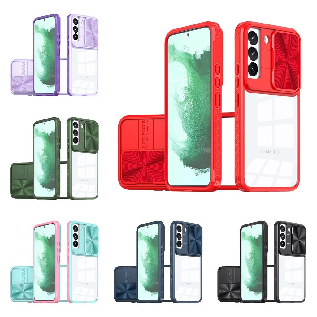 Protective And Stylish! Two-in-one Samsung S23 Ultra Phone Case In Trendy Colors Navy Blue Blue+pink Chinese Red Purple Olive Green Black Pink+green
