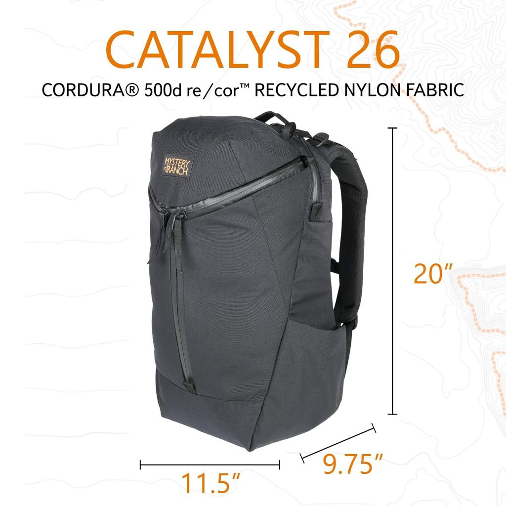 MYSTERY RANCH Catalyst 26 Sırt Çantası (19761571001000), Siyah, 26L (BlackFFErkek ve Kadın)