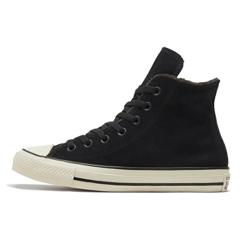 

Converse Chuck Taylor All Star Round Toe Lace-up Non-Slip Abrasion Wrap Warm High-Top Canvas Women s Black 36.5