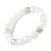 Tianshan Green & Golden Silk Kunlun Jade Beaded Unisex Bracelet
