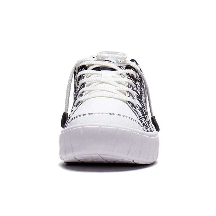 LiNing Youth  Smoke Scene Sports Casual Wear Durable Lightweight Breathable Low-Top Skate Shoes Kids Sneakers Black White YKCS048-5