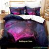 New Game Wizard Bedding Set Cartoon Anime three-piece Set Adult Kid Bedroom Duvetcover Sets 3D Kawaii Wizard Camas