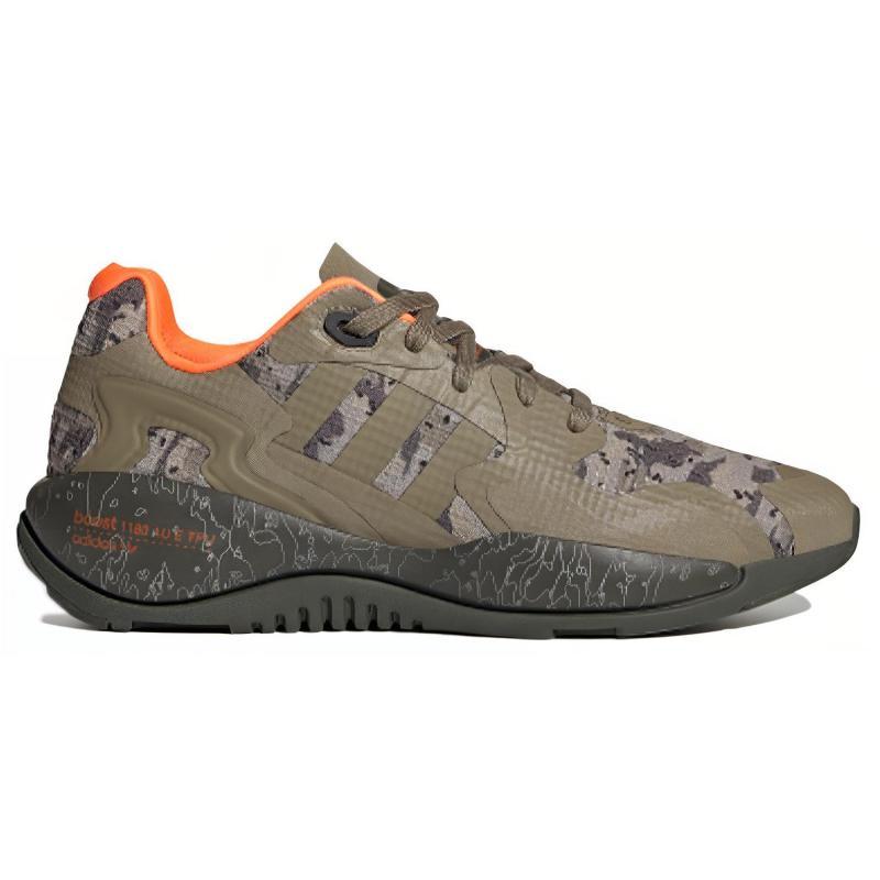 Adidas Zx Alkyne Shoes 'Green Gray Orange' Sneakers GZ8914