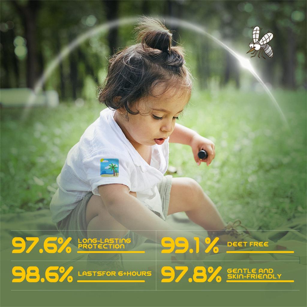 Mugwort Mosquito Summer Outdoor Children's Summer Itching Agent, Skin Agent, Mosquito Bites ,Gentle Fresh Aroma For Adults And Children 60PCS