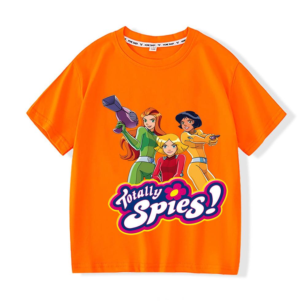 

Totally Spies Cartoon Printing T-shirts Summer Anime Graphic Tee-shirt Short Sleeve Cotton Kids Tshirts Girls/Boys Clothing Tees 160