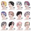 Caps Floral Print Soft Cotton Head Wrap Women Braid Hijab Cancer Chemo Caps Ladies Muslim Turban