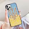 U-kraine Tryzub Flag Phone Case For iPhone 17 Air 16 15 14 13 12 Pro Max Plus Max Cover Shell coque