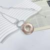 Wind Geometric Long Alloy Ladies Sand Fashion Necklace Sweater Chain