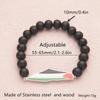 HNSP Palestine Beaded Bracelet For Men Hand Chain Stainless Steel Palestine Map Flag Pendant  Accessories Series