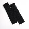 1 Pair Women Winter Knitted Warm Leggings Solid Color Thermal Warm Long Socks Leg Warmers