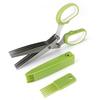 3-Piece Set: Herb Cutter Scissors, 5-Blade Kitchen Scissors, Shredder Scissors, Onion Scissors, 5-Blade Kitchen Scissors, All-Purpose Scissors, and Ve