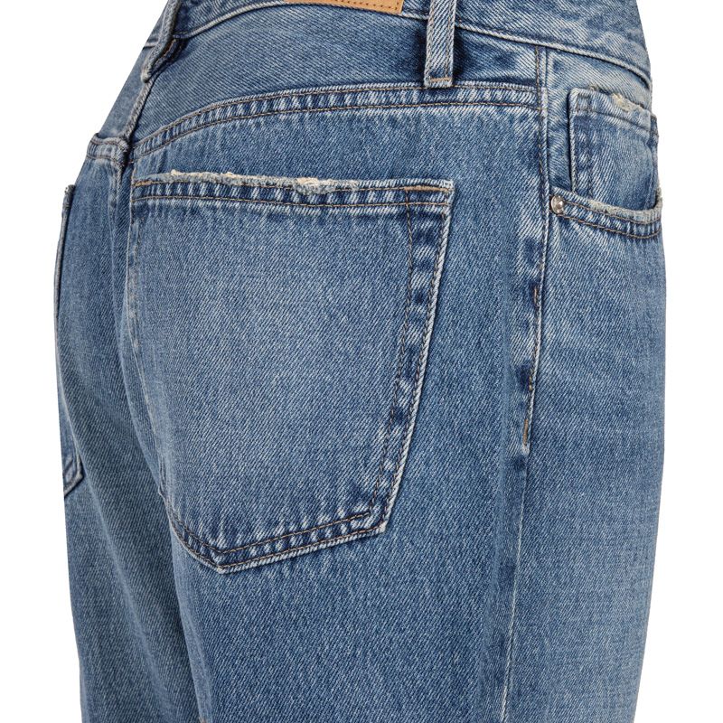 Jean droit bleu olivia coton bio Femme NAGEV